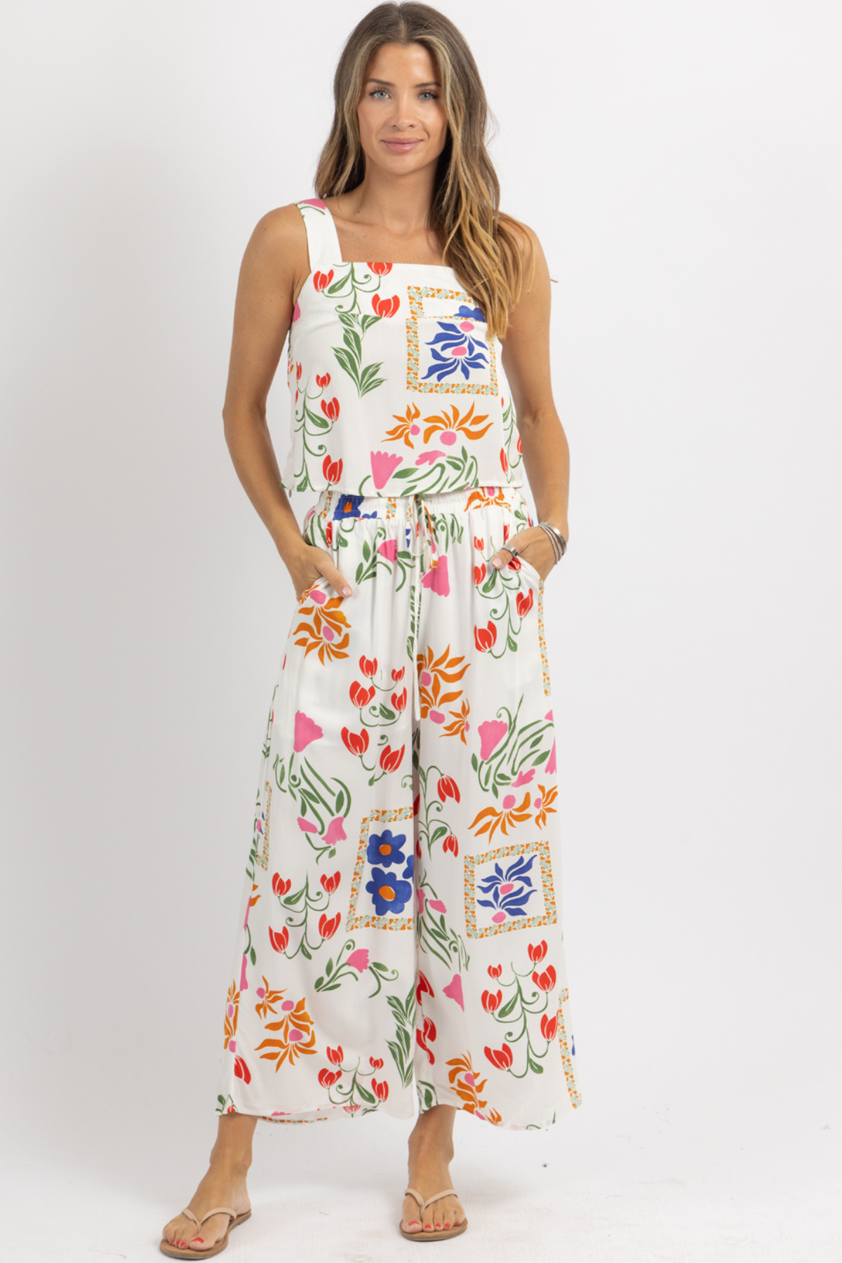 MARIBEL FLORAL PANT SET