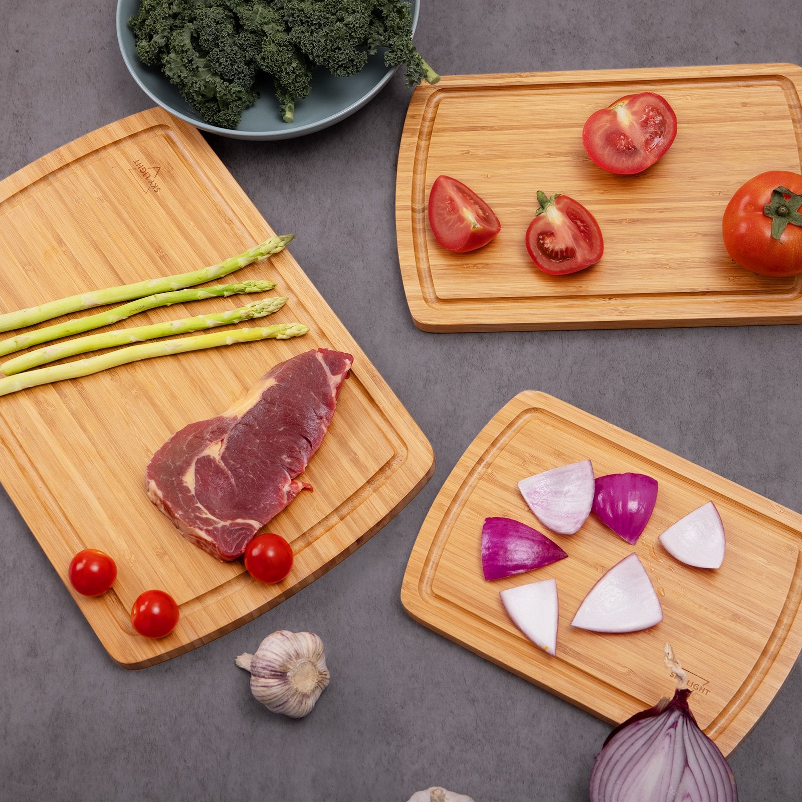 (Store Closing Sale) Bamboo Cutting Board Set of 3