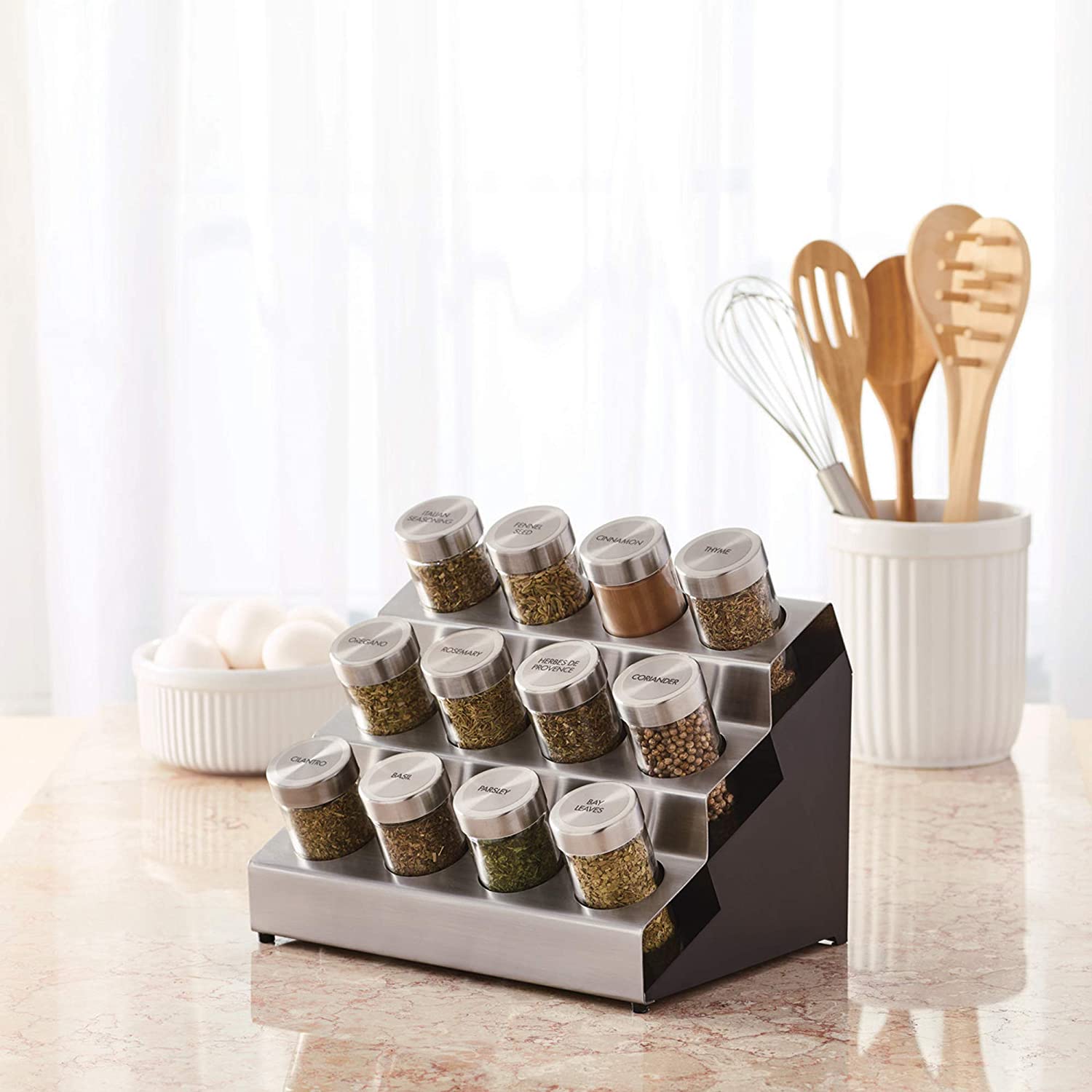 (Store Closing Sale) Rotary 20-tank counter top rack tower organizer