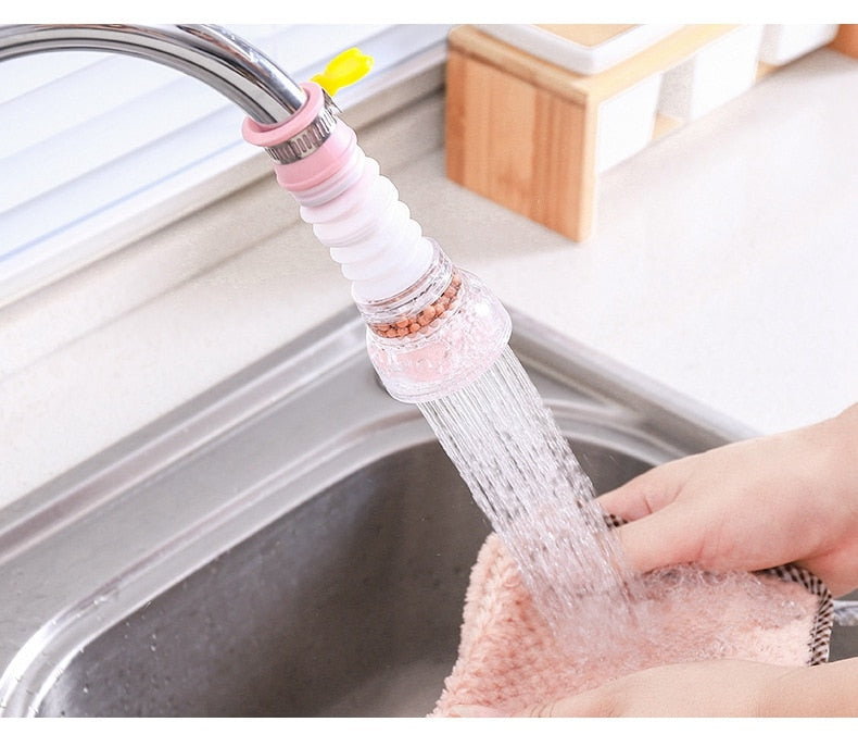 (Store Closing Sale) 360 Degree Rotation Faucet Extender Shower Water Tap Gadget Water Tap Extension Filter Kitchen Faucet Extension Tube