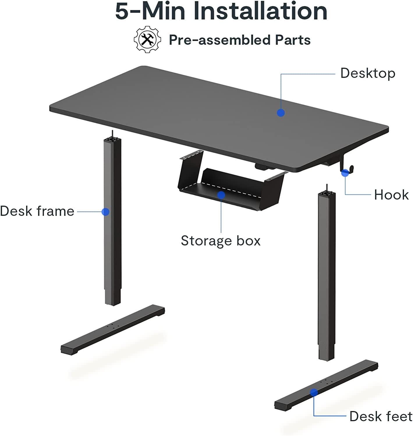 2023 New Electric Lift Computer Desk