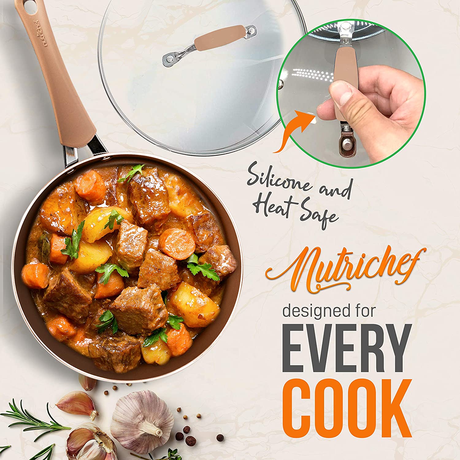 (Store Closing Sale) 20-Piece Nonstick Cookware