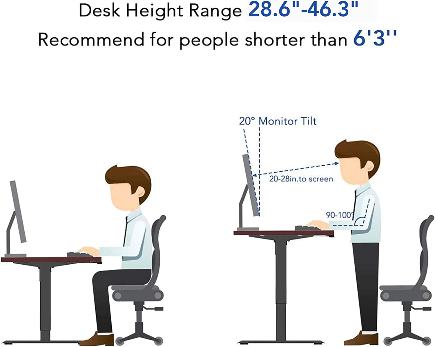 2023 New Electric Lift Computer Desk