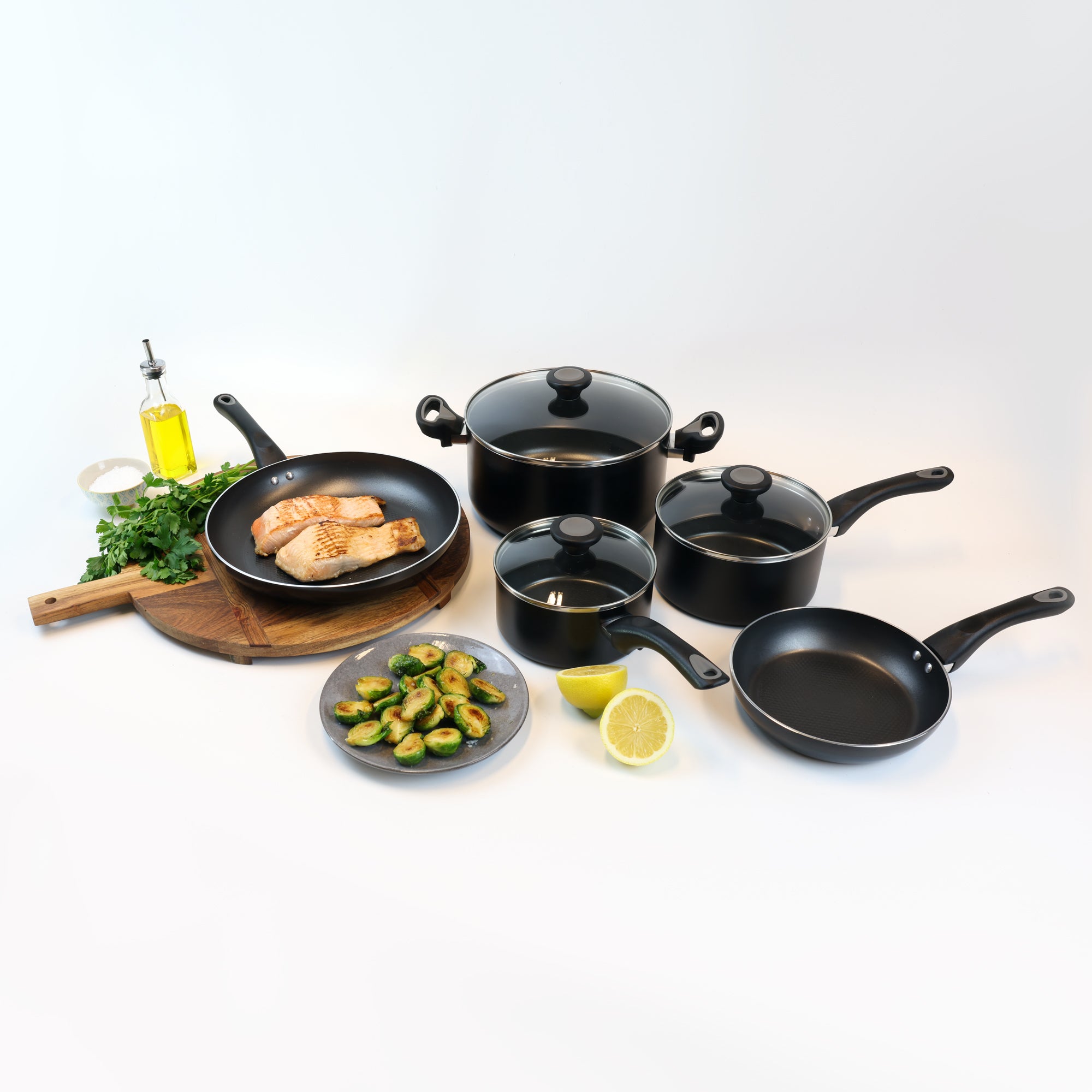 (Store Closing Sale) Complete Nonstick Induction 5 Piece Set