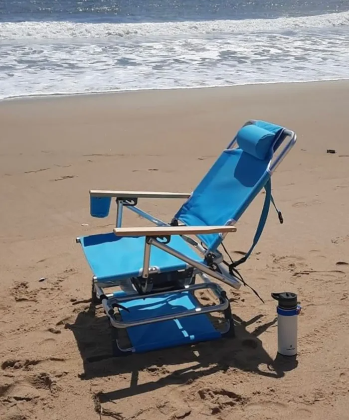 🔥LAST DAY 71% OFF🎁Aluminum folding beach chair with cup holder