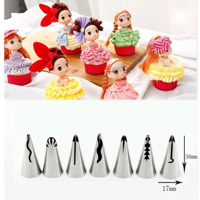 (Store Closing Sale) 1/3/5/7pc/set of chrysanthemum Nozzle Icing Piping Pastry