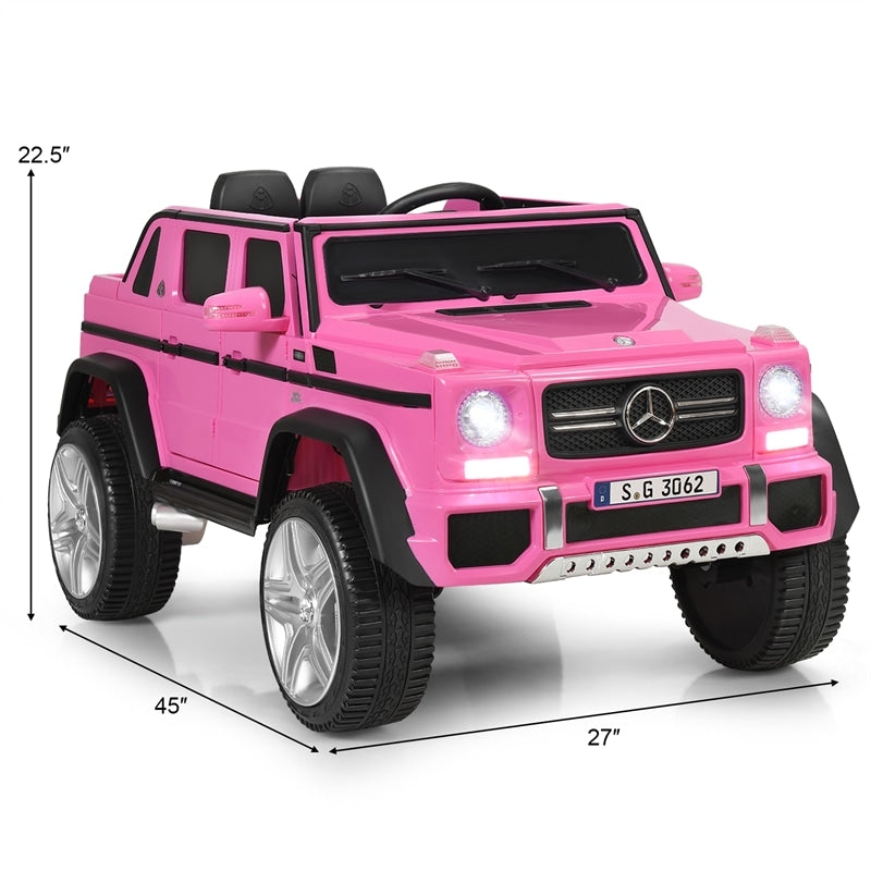 12V Mercedes-Benz Kids Electric Ride On Car Toy with Remote Control & Trunk 2 Motors