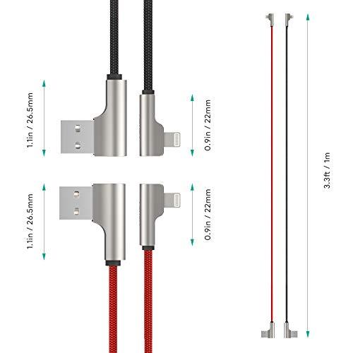 AUKEY CB-AL04 90 Degree Lightning Data Cable L=1M*2Piece