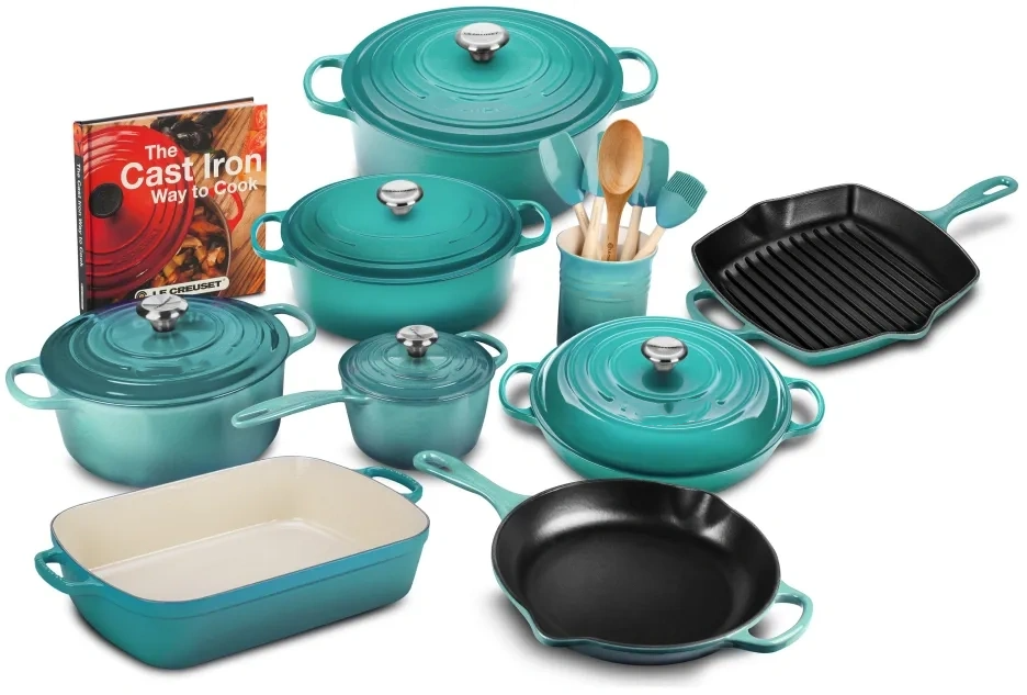 21-piece Signature Cast Iron Cookware Set