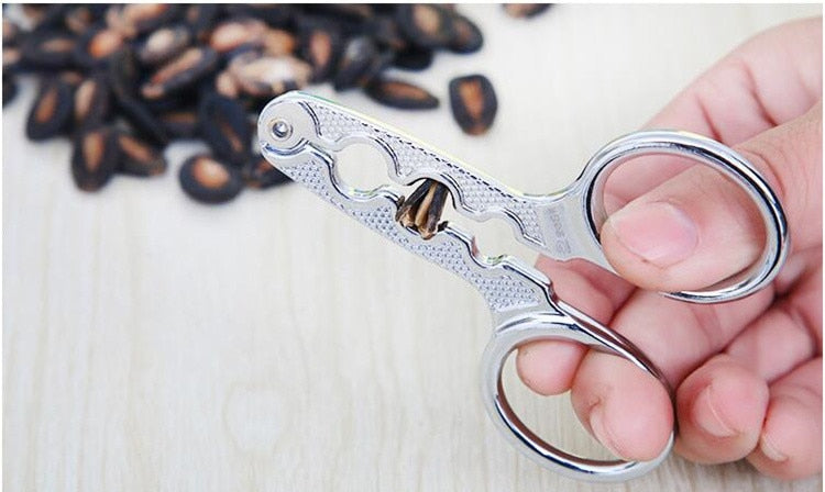 (Store Closing Sale) Multifunction Stainless Steel Sunflower Melon Seed Plier Nut Cracker Creative Home Tool Kitchen Gadget Accessories